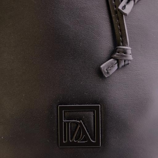 Bolso bandolera tipo saco don algodón negro RI7854 001 [4]