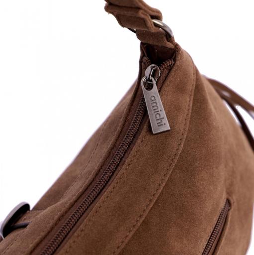 Bolso de brazo amichi marrón flecos RI1527 000 [5]