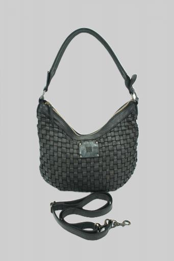 Bolso de brazo de piel biba kansas negro KA23 00