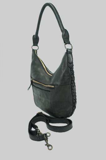 Bolso de brazo de piel biba kansas negro KA23 00 [4]