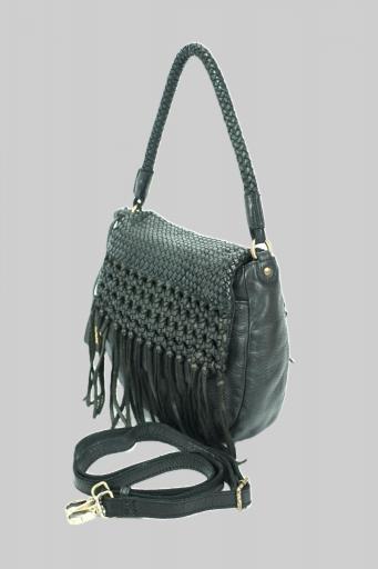 Bolso de brazo de piel biba varney negro VAR1L 00 [1]