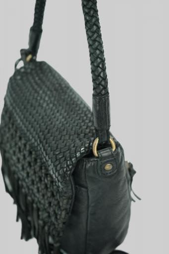 Bolso de brazo de piel biba varney negro VAR1L 00 [6]