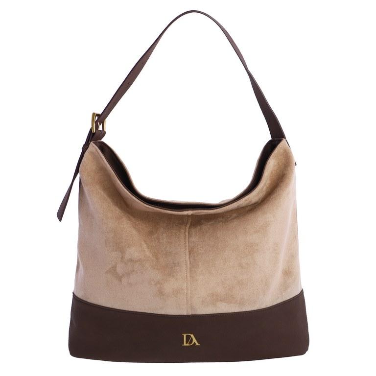 Bolso de brazo don algodón Taupe SI7824