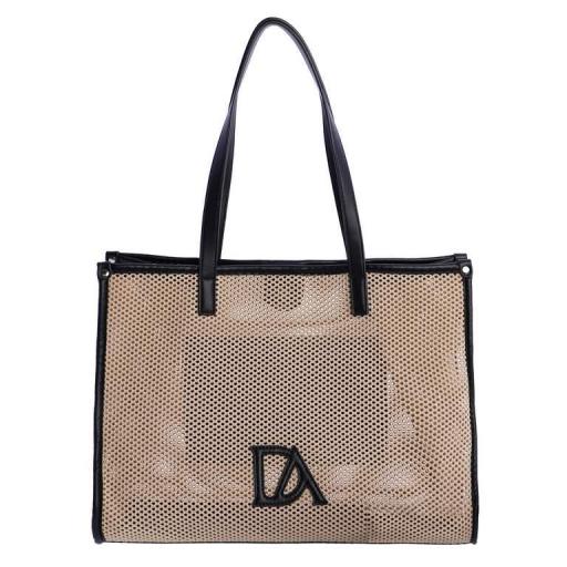Bolso de brazo don algodón beige SV7804