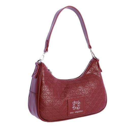 Bolso de brazo don algodón burdeos QI7829 055