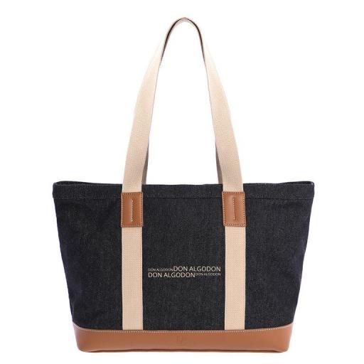 Bolso de brazo don algodón jeans negro SV7848 001