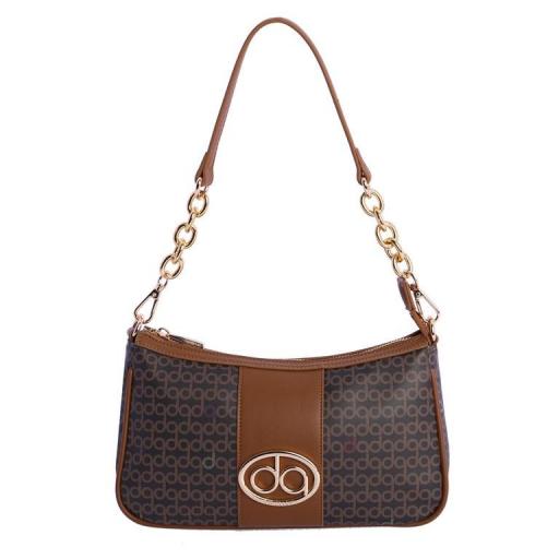 Bolso de brazo don algodón marrón QI7853 051