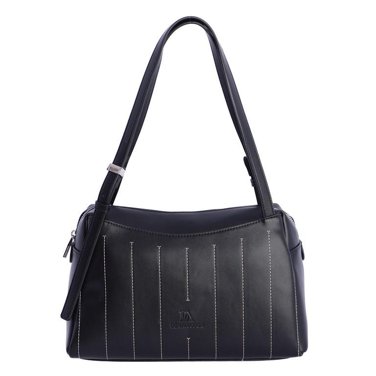 Bolso de brazo don algodón negro SI7807