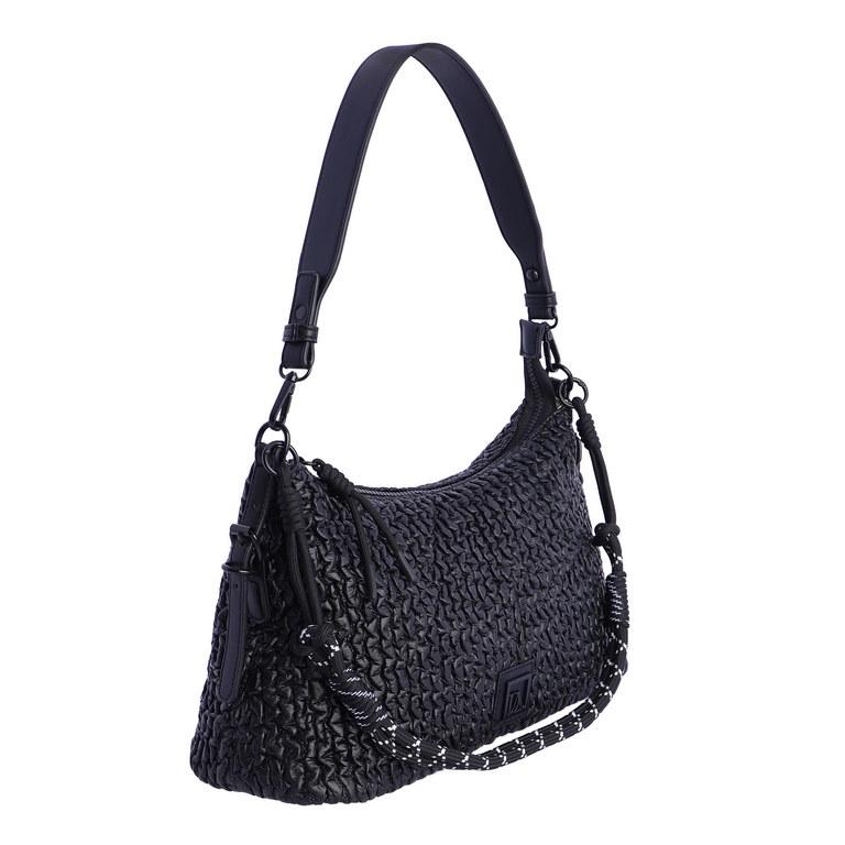 Bolso de brazo don algodón negro SI7810