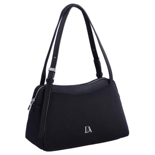 Bolso de brazo don algodón negro SI7812