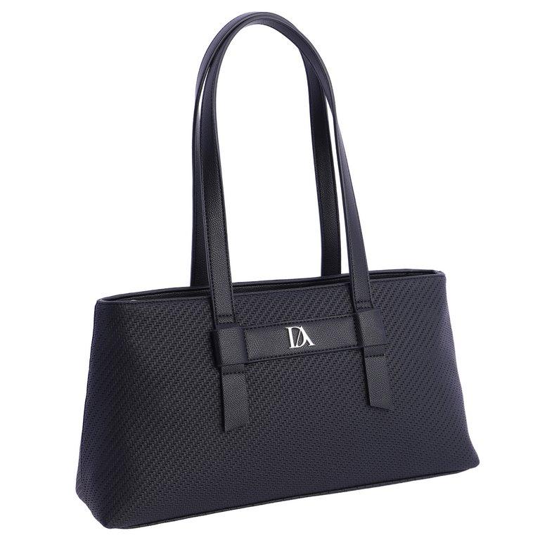 Bolso de brazo don algodón negro SI7815