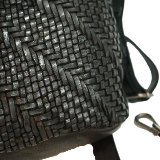 Bolso de brazo en piel natural negro 412773 NE [6]