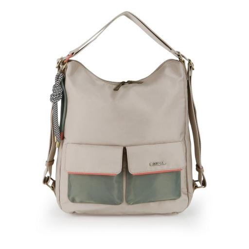Bolso de brazo o mochila gabol nayade beige 605336 [0]