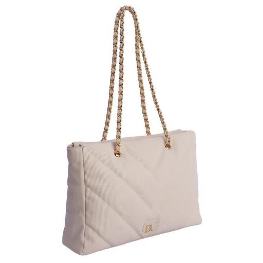 Bolso de brazo shopper don algodón marfil RV7833 016