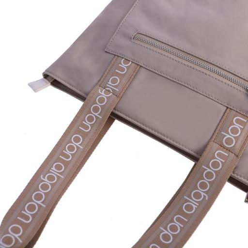 Bolso de brazo shopping don algodon point beige V2980 004 [2]