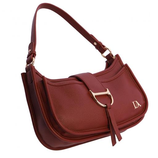Bolso de brazo y bandolera don algodón burdeos RI7840 055 [4]