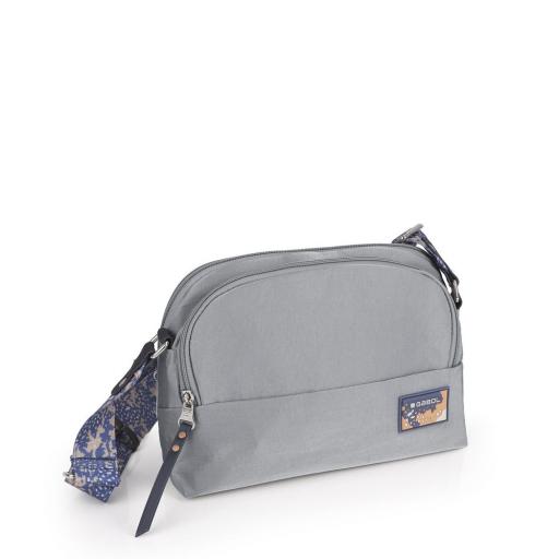 Bolso de cruzar 2 comp.  gabol luz gris 603802 016 [1]