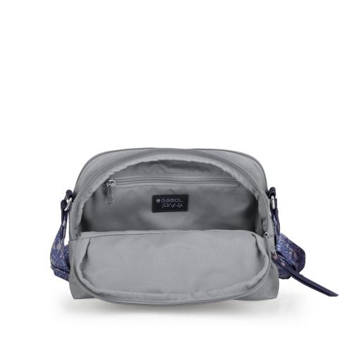 Bolso de cruzar 2 comp.  gabol luz gris 603802 016 [4]