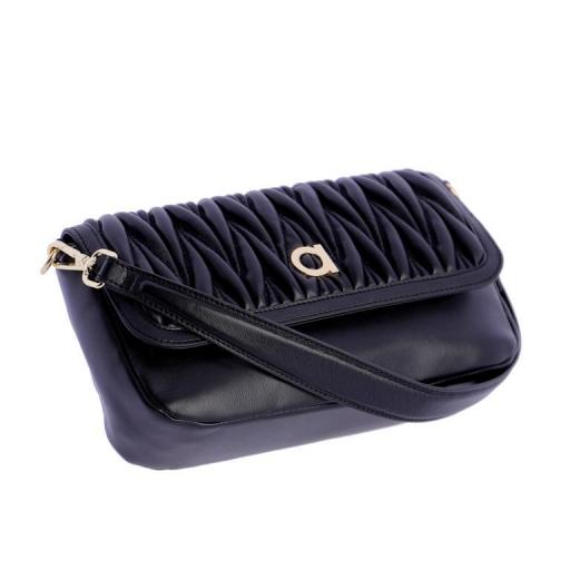 Bolso de hombro con solapa amichi negro QI5346 001 [2]