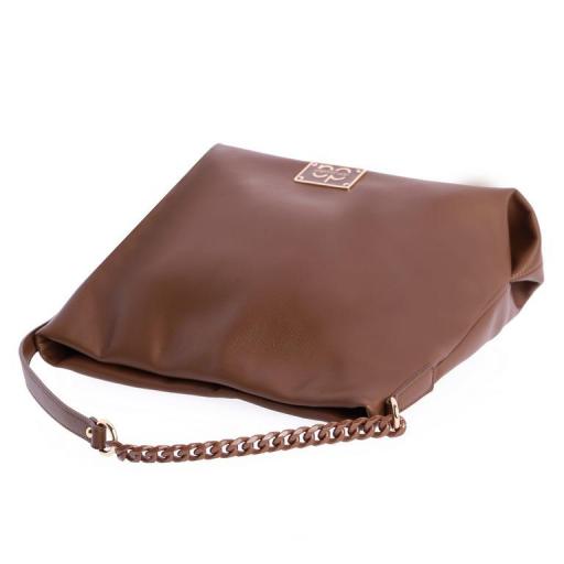 Bolso de hombro don algodón marrón QI7849 051 [3]