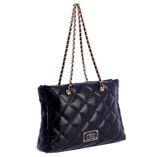 Bolso de hombro don algodón negro QI7826 001