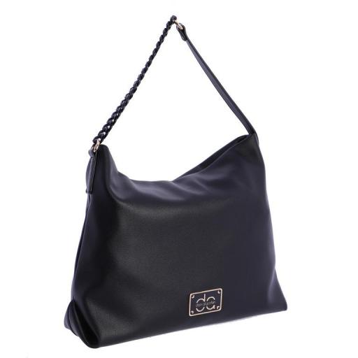 Bolso de hombro don algodón negro QI7849 001