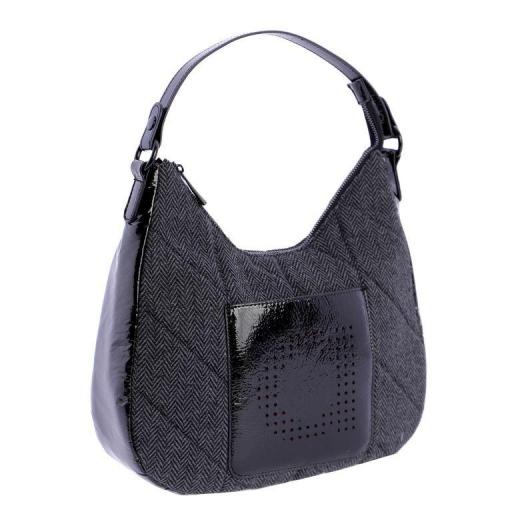 Bolso de hombro y bandolera amichi negro QI5304 001 [0]