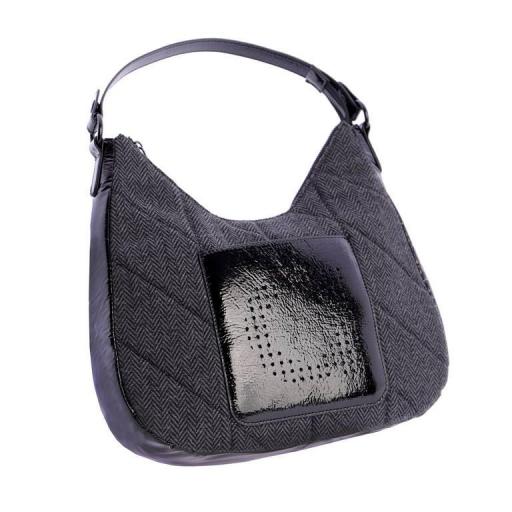 Bolso de hombro y bandolera amichi negro QI5304 001 [2]