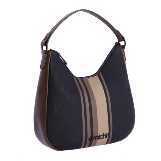 Bolso de hombro y bandolera amichi negro QI5310 001