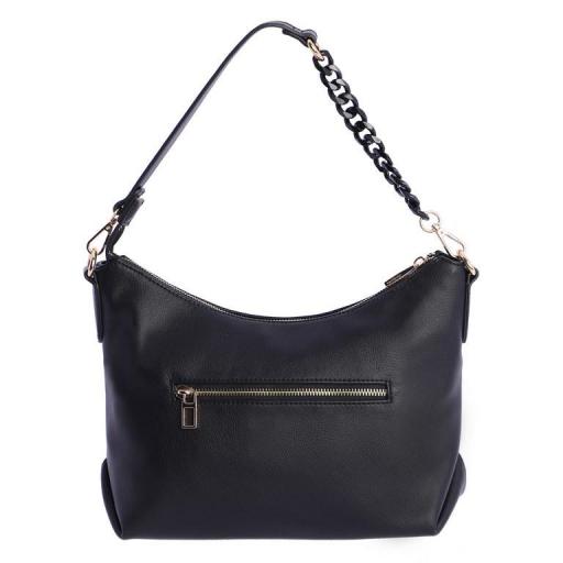 Bolso de hombro y bandolera don algodón negro QI7850 001 [1]