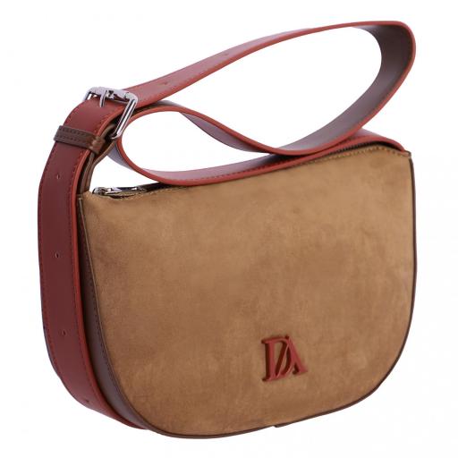 Bolso de hombrodon algodón camel RI7837 012