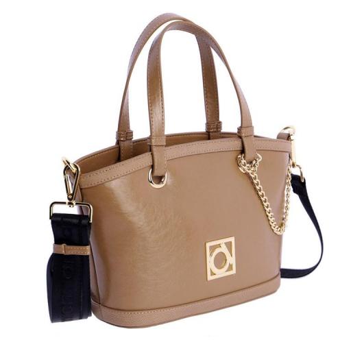 Bolso de mano amichi marrón QI5316 051