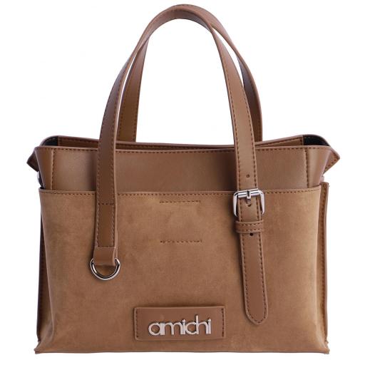 Bolso de mano amichi taupe RI2004 050
