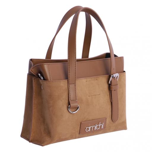 Bolso de mano amichi taupe RI2004 050 [1]