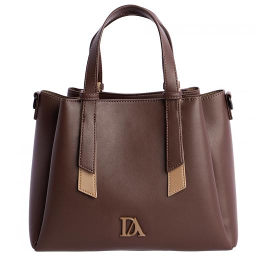 Bolso de mano don algodón marrón RI7815 051