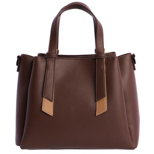 Bolso de mano don algodón marrón RI7815 051 [2]