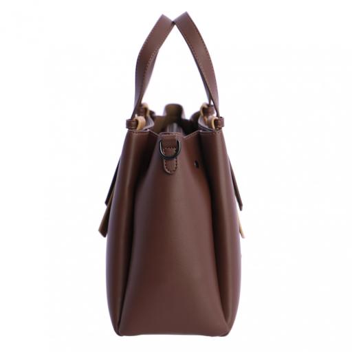 Bolso de mano don algodón marrón RI7815 051 [4]