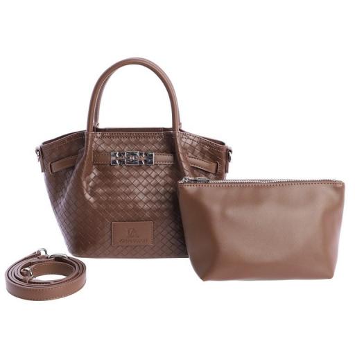 Bolso de mano don algodón marrón SV7860 [3]