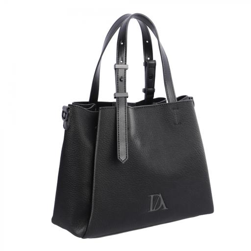 Bolso de mano don algodón negro RI7856 001