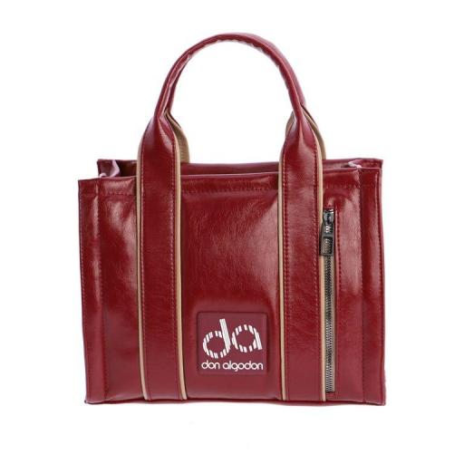 Bolso de mano don algodon terracota QI7841 515