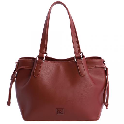 Bolso de mano don algodón terracota RI7845 515
