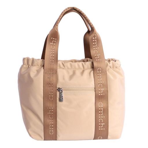 Bolso de mano i bandolera amichi repunte beige RV2950 004 [1]