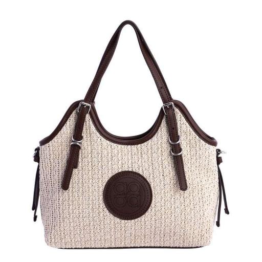 Bolso de mano o cruzar amichi rafia SV5307