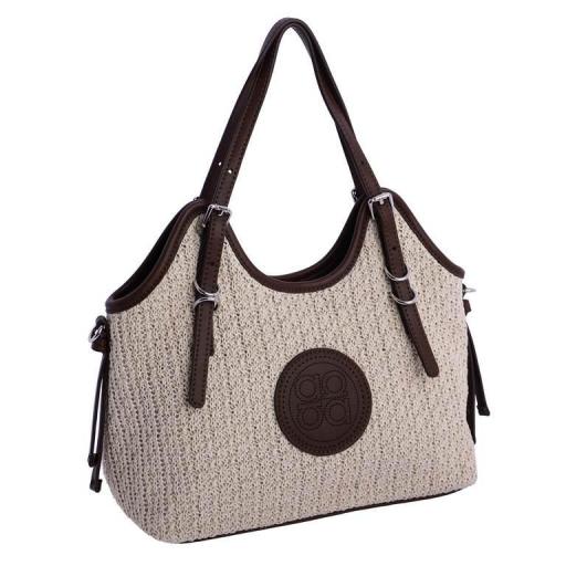 Bolso de mano o cruzar amichi rafia SV5307 [4]