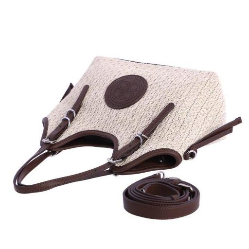 Bolso de mano o cruzar amichi rafia SV5307 [6]