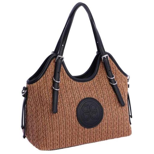 Bolso de mano o cruzar amichi rafia SV5307 [1]