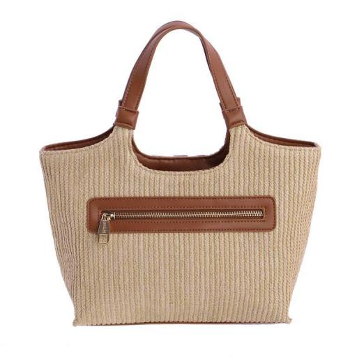 Bolso de mano o cruzar amichi rafia SV5303 [2]