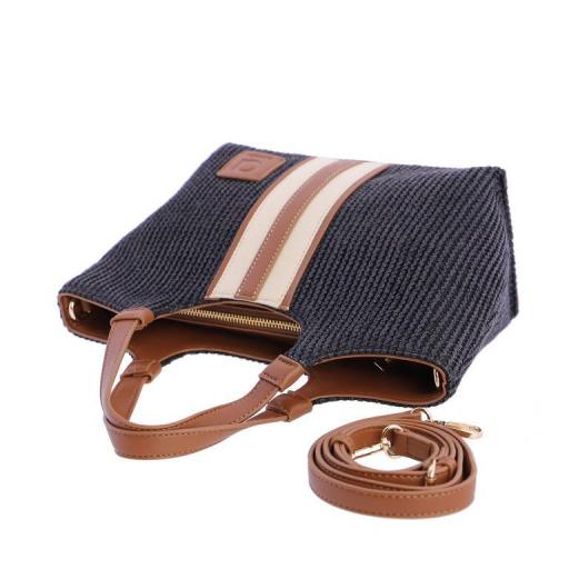 Bolso de mano o cruzar amichi rafia SV5303 [5]