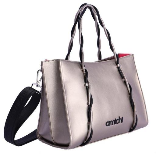 Bolso de mano y bandolera amichi estaño PI5346 300 [1]