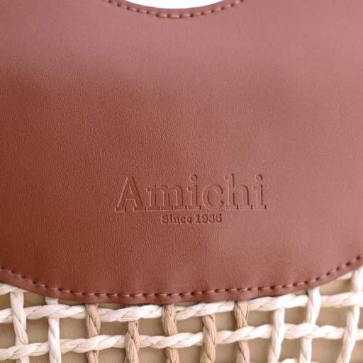 Bolso de mano y cruzar amichi en rafia SV7000 [5]